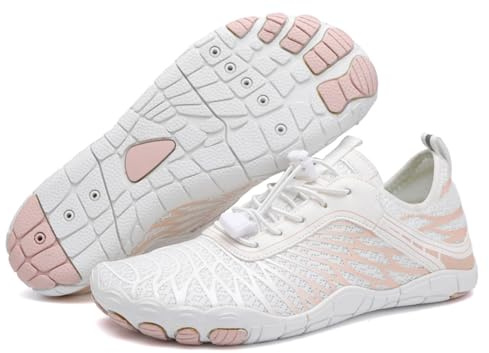 Teechodina Zapatillas de trail running unisex para hombre y mujer, zapatos de senderismo, zapatos descalzos, zapatillas de running, zapatillas de punto, zapatillas de fitness, zapatos de cinco dedos