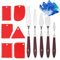 11 Pièces Ensemble de Couteaux à Peinture,Spatule Peinture Acrylique,Couteaux à Peindre en Acier Inoxydable,5 Spatule Peinture 6 Couteaux à Palette,Spatule à Crème Pâtissière
