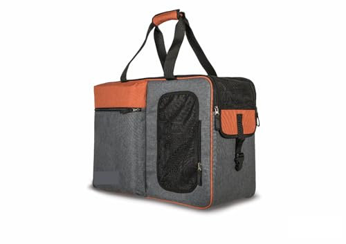Annitaño - Premium Hundeflugtasche 55x40x23 cm - EUWI - Wasserdicht und belastbar bis 12 kg - Komfortable Reise-Tragetasche für Hunde