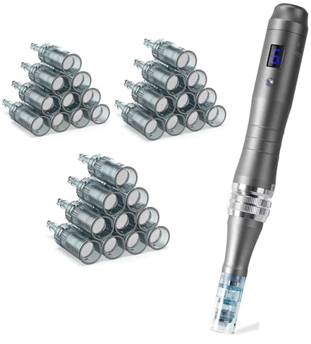 Microneedle Derma Roller Pen,Nuprad Dermastyle Pen 0.25 mm Stamp Pen Home Use Machine for Women Men