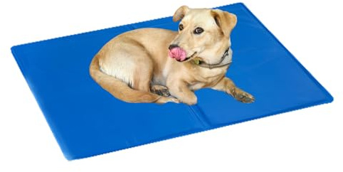 Sport Vibrations® Tappetino refrigerante (medio 65 x 50 cm) per cani e gatti – auto-raffreddante, non tossico, durevole e resistente ai graffi – rigenerazione automatica della funzione di