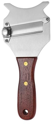 Genérico Chocolate Stave - Slicación de queso de trufa | Especias rallador | Renuncias de chocolate de acero inoxidable con mango de madera para verduras, chocolates, champiñones