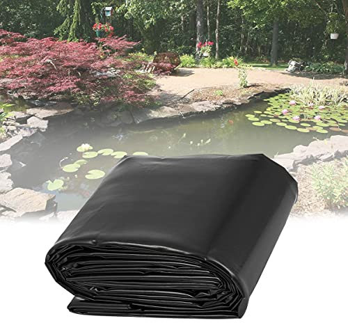 Black HDPE Pond Liner 2x3m 3.5x6m 5x5m 6x8m 7.5x10m 10x10m 12x15m, Flexible & Impermeable Pond Lining, Ideal for Koi & Fish Pools Fountains and Streams ( Color : 0.12MM Thick , Size : 7x7m/23x23ft )