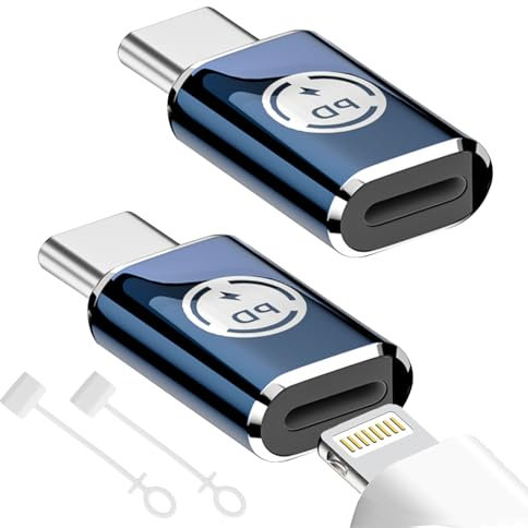FEXPDL Lightning to USB C Adapter 2PCS Compatible with iPhone 15/14/13/12/11/11pro Max/Xr/Xs/X/8/iPad Pro/MacBook Type-C PD35w Charger