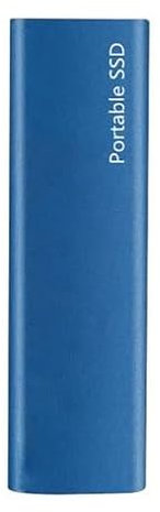 2TB SSD portátil Type-C USB 3.1 Disco duro SSD externo M.2 para portátil/Ordenador/Teléfono/Mac Flash Storage Disk - Azul