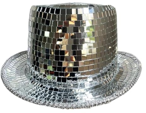 Discohatt Unisex Spegelhuvudbonad | Disco Smokinghatt Dans Nattklubb Kostymparty Scenuppträdande Formell Maskerad Vintage Klassisk Studentbal Bröllop Kväll