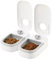 Automatic Cat Feeder with 48H Timer- 2 Meal Cat Food Dispenser for Wet and Dry Food - Automatic Feeders for Cats And Small Dogs