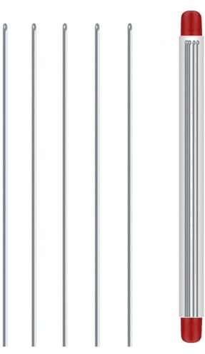 Gwtdtoad Aguja de señuelo de Pesca, Aguja de Cebo de Gusano, Aguja de Gancho de Gusano Aguja de Cebo de Acero Inoxidable, Aparejo de Cebo, Herramienta de Pesca Hueca para Pesca y Carpa