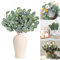 18 Flor de Eucalipto Artificial Ramas Secas Decorativas 35cm Preservado Eucalipto Artificiales Planta Natural para Flores Secas Decoración de Bodas Hogar Arreglo Floralecoración Oficina (Verdes)