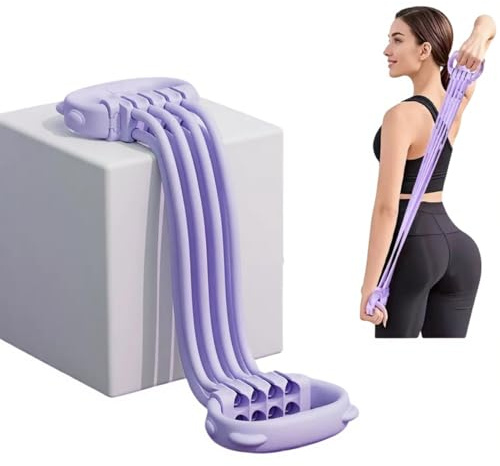 Resistance Bands with Handles - 8 Tube Adjustable Figure 8 Exercise Bands Set for Women & Men, Heavy Duty Workout Bands for Home Gym, Physical Therapy, Strength Training & Full Body Fitness