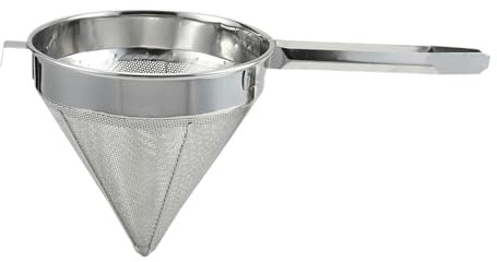 MCMUZKZS China Cap Strainer Stainless Steel Cone for Cooking, Jelly, And Tea with Long Handle, Multi, 26.5cm