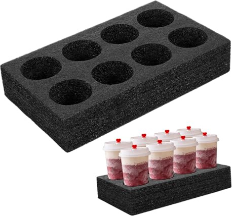 Portabicchieri multiuso, portabicchieri da asporto, portabicchieri in schiuma, portabicchieri da caffè, adatto per asporto, ristoranti, bar, hotel, vassoio per bevande robusto e durevole