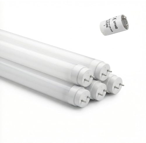 Area illumina Tubi LED T8 G13 60/90/120/150 cm – Alta Efficienza – 4000K Luce Naturale o 6000K Luce Fredda – Starter Incluso – 360° – Vetro (5, 90 cm Luce Naturale 4000K)