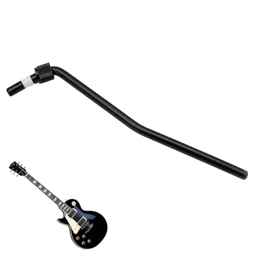 Mistillion 6mm Black Double Tremolo Arm Whammy Bar, Premium Zinc Alloy Electric Guitar Replacement Part for Style Double Tremolo Bridge System