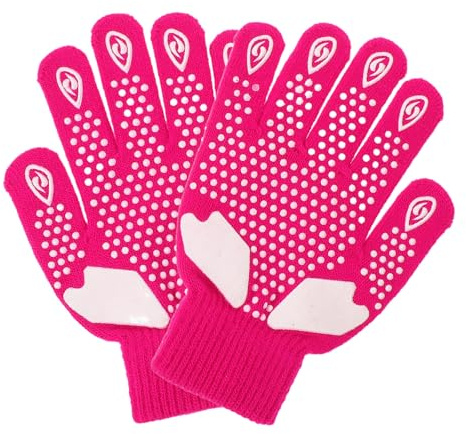 SHINEOFI Guantes de Patinaje Artístico para Niñas Antideslizantes, Flexibles Punto Goma, Accesorios para Rendimiento en Patinaje sobre Hielo