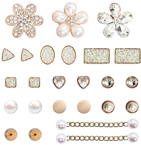 Paquete de 27 Accesorios para Zapatos con Diamantes Cristal, Correa Muñeca, Decoraciones para Niñas y Niños