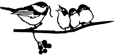 CMOISO Silhouette Doiseau en Métal, Art Jardin Décoration Doiseaux, Metal Bird Deco Jardin Exterieur