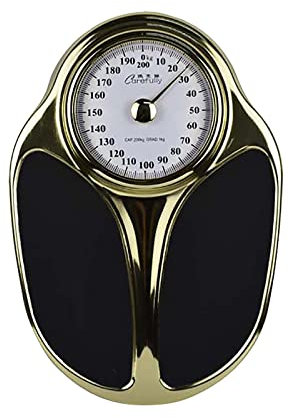 OUSIKA Personenwaage, mechanische rutschfeste Matte, leicht ablesbares drehbares Zifferblatt, große Plattform for großzügigen Fußraum, 160 kg maximale Kapazität, keine Batterien erforderlich Waagen (