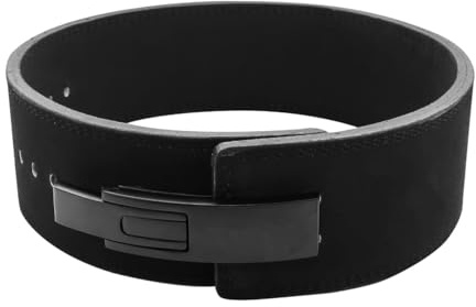 Flexz Fitness Lever Weight Lifting Belt Leather - 10MM 13MM Powerlifting Gym Belts for Men & Women - Lower Back Support for Weightlifting Deadlifts Squats Heavy Duty IPF Bodybuilding