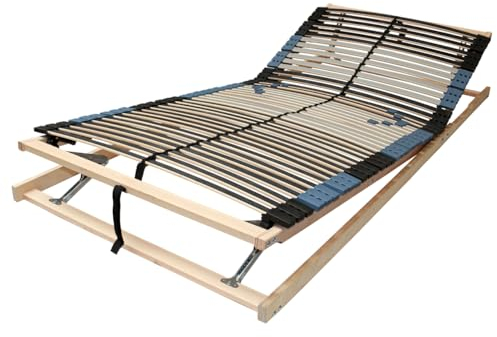 sleepling Lattenrost Premium bis 180kg montiert, Kopf- & Fußteil verstellbar, 42 Leisten Mittelzonenverstellung, Becken-Komfort-System, Schulter Entlastungs-System, TÜV Süd GS-geprüft, 140 x 200 cm