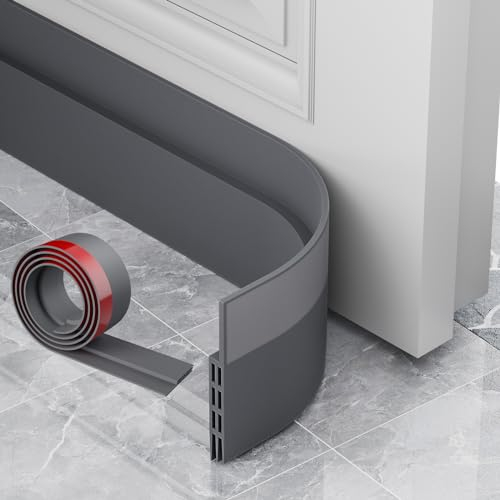 AOTUAO Sellado de puerta y tapón de corriente, ahorro de energía, 100 x 5 cm, autoadhesivo, protección contra el frío para la parte inferior de la puerta