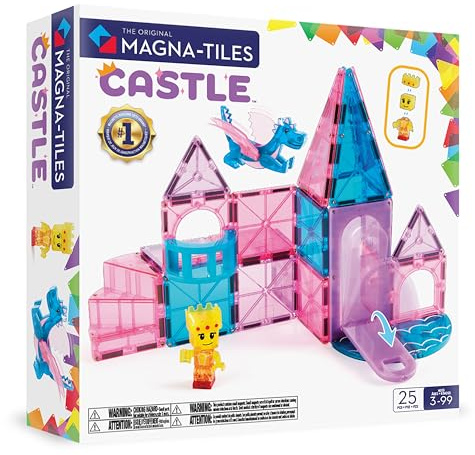 Magna-Tiles Castle Kit de Construction magnétique 25 pièces