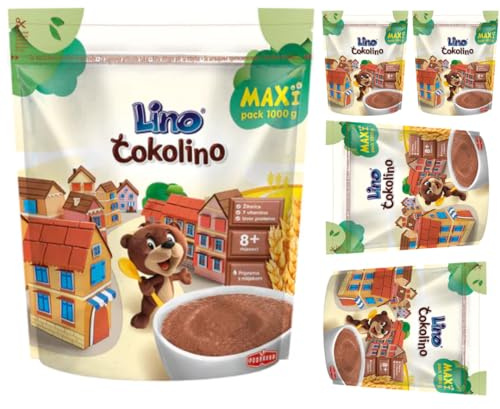 Lino Cokolino - Bolsa para papilla de bebé (cereales, 1000 gramos, 5 unidades)