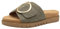 Tamaris Comfort Damen Pantoletten aus Leder Elegant, Grün (Sage), 42 EU