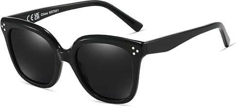 ZENOTTIC Occhiali Da Sole Polarizzati Per Donne Alla Moda: Occhiali Da Sole Quadrati Da Designer - Occhiali Retro Per Le Vacanze Con Protezione UV400