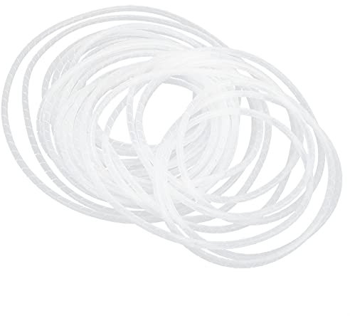 KIMISS Manica Avvolgente per Cavo a Spirale - Filo Flessibile per Elettronica e Uso 'Ufficio - Copertura in PVC Resistente Gestione Efficace del Cavo (#4)