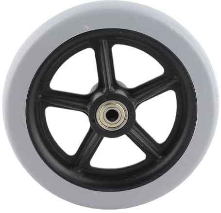 Hapivida 6 Inch Wheelchair Front Wheels, Anti-Slip Rubber Wheels for Elderly and Disabled with 120kg Load Capacity, Replacement Wheels for Most Wheelchairs and Healthcare Vehicles
