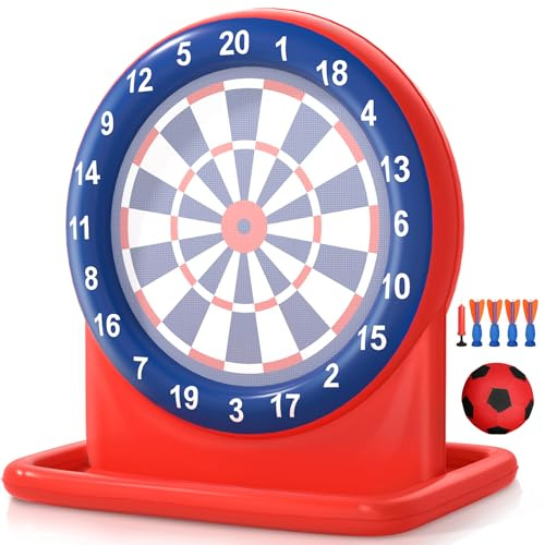 LUVTOY Inflatable Pool Ring Toss Game, Outdoor Water Play Toy, Pool Accessories for Kids and Adults