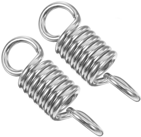 Homoyoyo 2 Pezzi Molle per Sedia a Dondolo in Acciaio Resistente Molla per Amaca Sospesa da Esterno Gancio per Carichi Pesanti Ricambio per Altalena da Giardino e Terrazzo