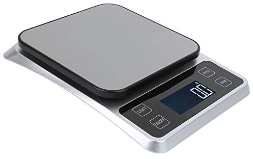 Matvåg 5kg / 0,1g rostfritt stål multifunktionell digital köksvåg Noggrann vikt gram och uns för matlagning