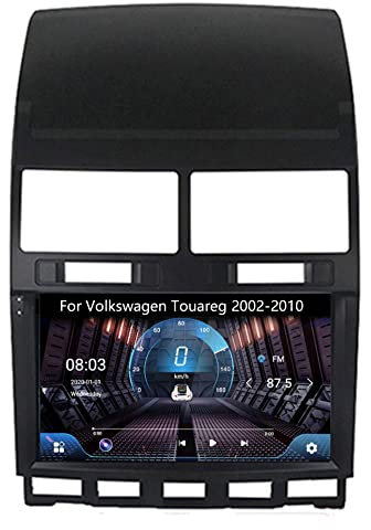 Sistema de navegación por satélite para automóvil con Pantalla táctil Dual de 9 Pulgadas, cámara de Respaldo Apple CarPlay para Touareg 2002-2010 Plug and Play Android10 2Din Radio de navegación