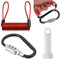 Antivol Casque Moto, Verrou de Casque, Heavy Duty Casque de Verrouillage Antivol Verrouillage, Mousqueton avec Code de Sécurité, Accessoire Sécurité Attache Casque Moto, rouge