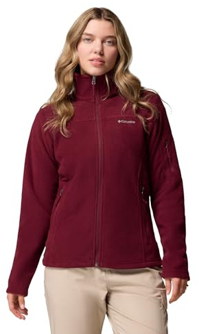 Columbia Fast Trek 2 Jacket Old, Giacca in pile con zip intera Donna, Vino Ricco, M