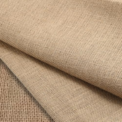Toile de Jute - 100 x 160 cm Tissus au Metre,issu en Fibres Naturelles Tissu,Convient pour le Mobilier, la Décoration, les Accessoires, les Fêtes et le Bricolage