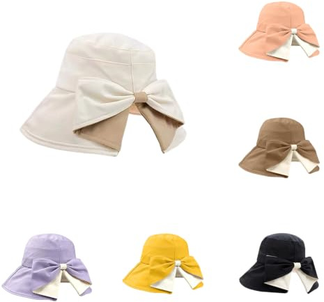 Générique Femme Anti UV Chapeau de Soleil avec Large Bord, Imperméable Séchage Rapide Respirante été Chapeau de pêcheur, Pliable Réglable Chapeaux de Seau pour Randonnée Voyage Jardin Plage