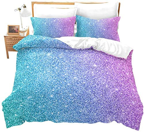 - Juego de Funda de edredón Cama Individual, Super,Fauna oceánica niñas,niños Juego de Ropa de Cama de Verano Funda de Cremallera,Funda de Jcx1447lyp,Single