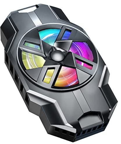 Gatuida Enfriador de Teléfono Inteligente Ventilador de Enfriamiento de Teléfono Ventilador de Enfriamiento de Teléfono Móvil S3 Radiador Silencioso Ligero Accesorios para Juegos