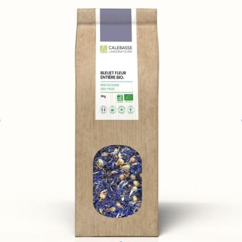Bleuet – Fleurs Séchées pour Infusion | Apaise les Yeux Fatigués & Confort Digestif | Tisane Anti-Fatigue | 30g