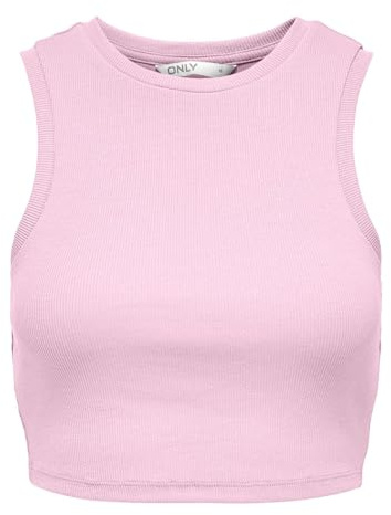 Only ONLVILMA - Camiseta de Tirantes para Mujer, Corte Ajustado, Tallas XS, S, M, L, XL, Negro, Blanco, Verde, Rosa Lady, M