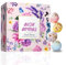 Set Regalo per Bombe da Bagno, 4 Pezzi Palle da Bagno Relax, Palline da Bagno, Set Regalo Palle, Bombe da Bagno per Bambini, Colorate Bombe da Bagno Profumate, Regalo di Compleanno, Festa Della Mamma