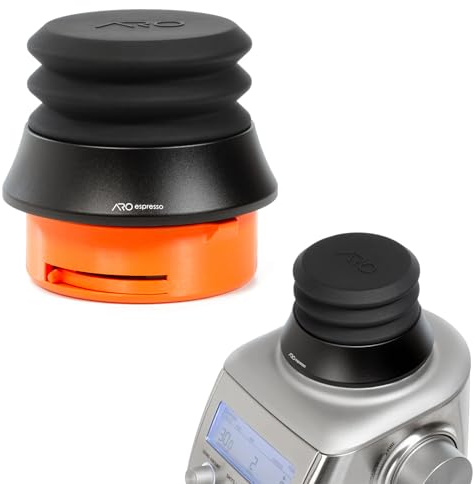 ARO Espresso™ Aluminum Single Dose Hopper with Silicone Bellows and Integrated Anti-Popcorn Baffle | Compatible with Breville/Sage Smart Grinder Pro