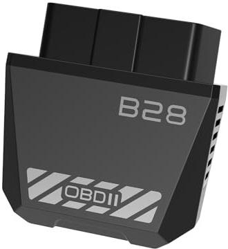 7JI OBD2 Dispositivo de diagnóstico Bluetooth 5.4 Auto Adaptador para iOS iPhone Android, herramienta de diagnóstico OBD para todo el sistema que soporta 5-28 V, 9 protocolos importantes, 25 idiomas
