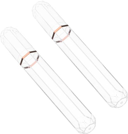 KHBUAB Étui Portable Transparent Lot de 2 Tubes à Cigares en Plastique avec Joint Hermétique pour Activités Extérieures et Rangement Quotidien