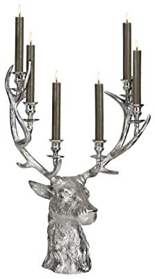 Edzard - Ljusstake/Ljusstake/Ljusstake - Ren - Aluminium - Höjd 59,9 cm