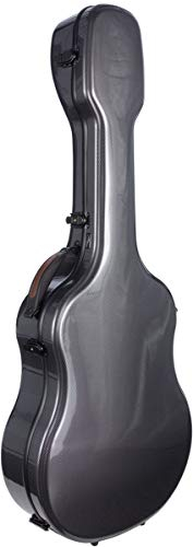 M-Case Geformter Gitarrenkoffer für akustische Gitarre 41” - 4/4 Fiberglass Ultra Light Point schwarz