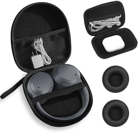 GOTRUST Funda Auriculares Diadema, Estuche Rígido para Auriculares Over Ear, Universal Cajas Protectora para Audífonos Compatible con Sony MDR-XFB950BT, MDRZX310, MDRZX330, COWIN E7